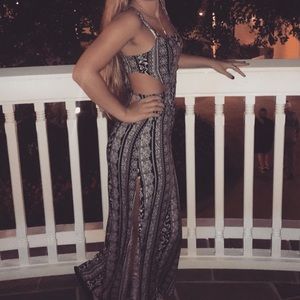 Cutout maxi dress